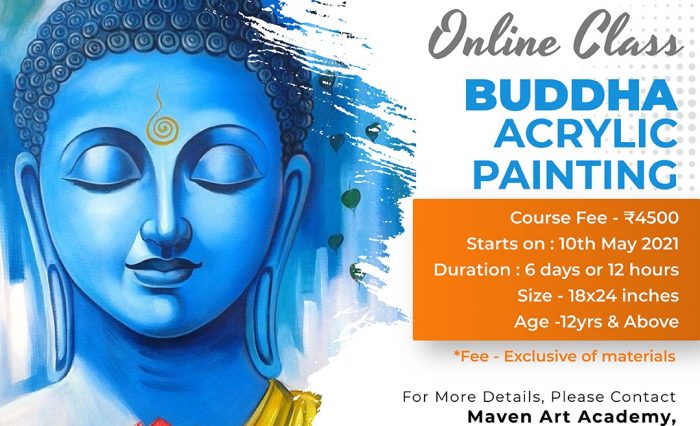 Buddha Acrylic Painting -10.05.2021