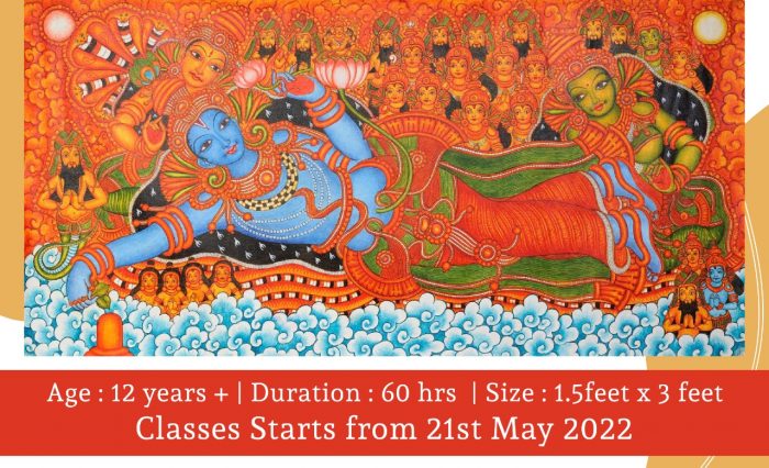 Kerala Mural 1.5ft x 3 ft