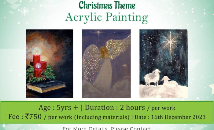 Christmas Theme Acrylic painting