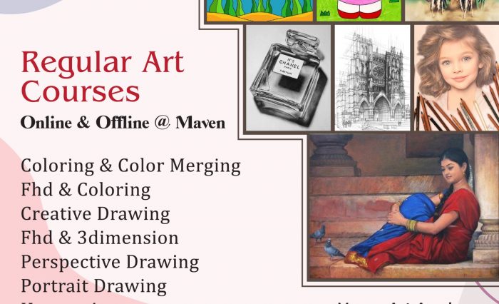 Regular art classes online and offline
