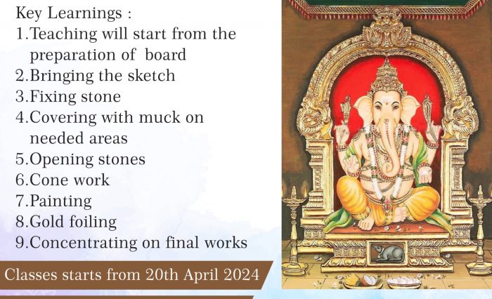 Tanjore painting short term certificate course